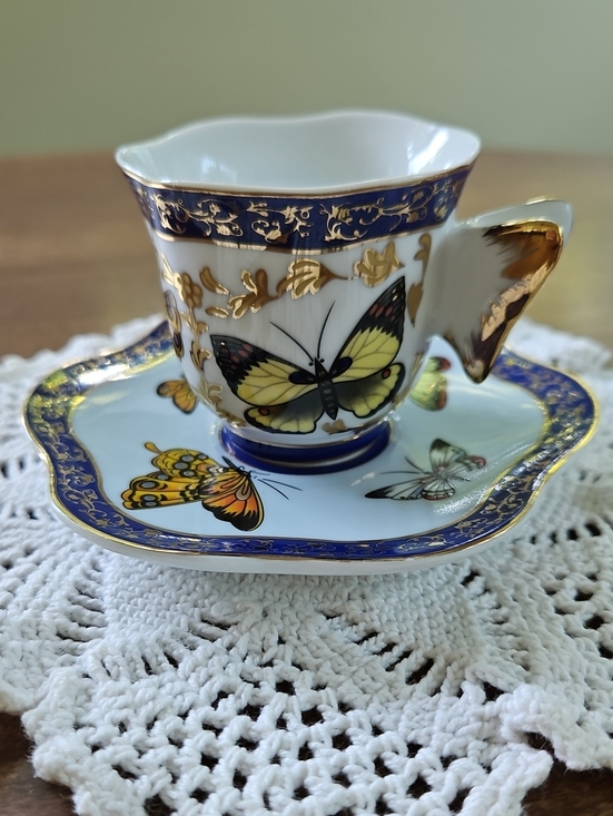 Baum Brothers Other - VTG Butterfly Demitasse Cup & Saucer